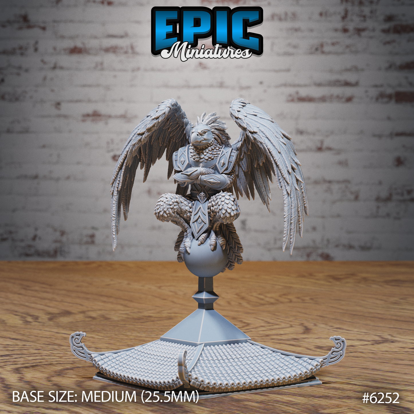 3D Resin Miniature Eagle Folk Fighter Set - D&D - Epic Miniatures