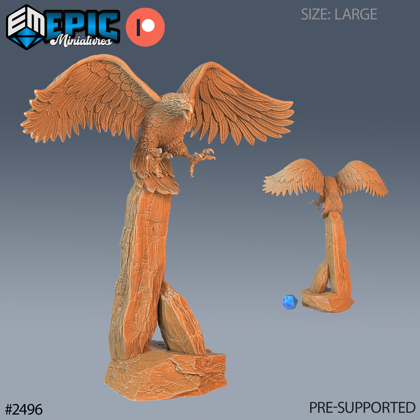 3D Resin Miniature Roc - D&D Epic Miniatures