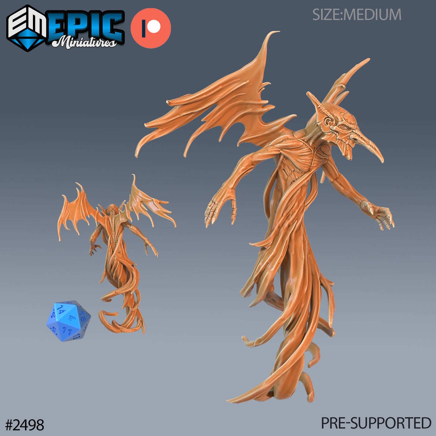 3D Resin Miniature Air Mephit - D&D Epic Miniatures