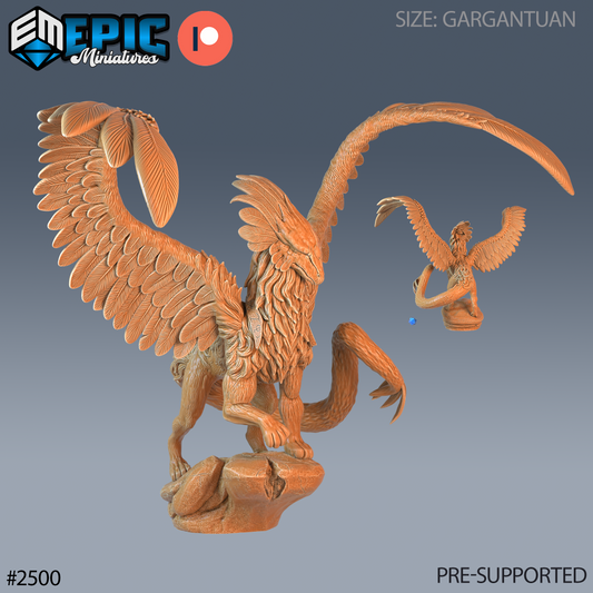 3D Resin Miniature Angelic Dragon - D&D Epic Miniatures
