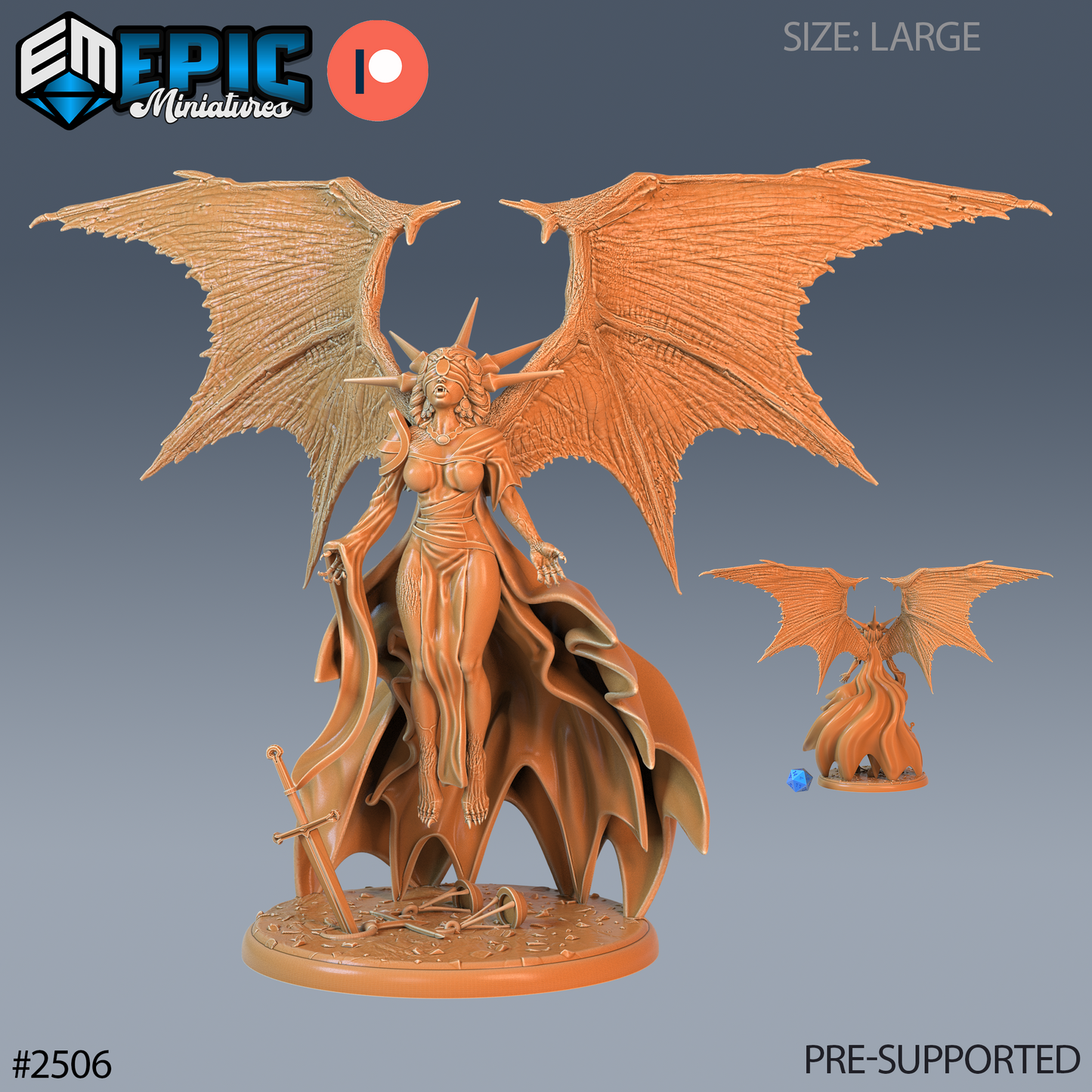 3D Resin Miniature Justicia - D&D Epic Miniatures