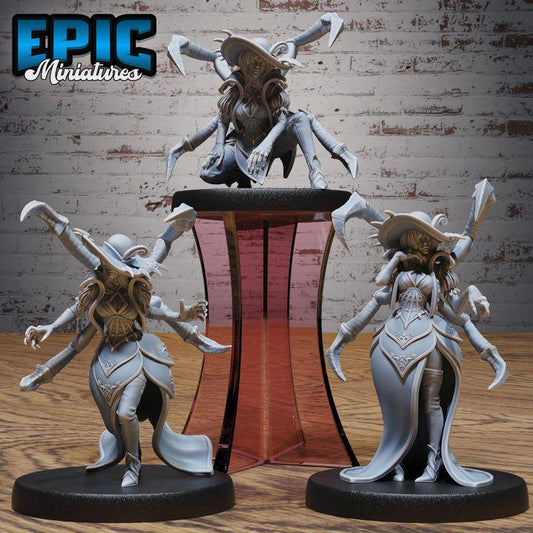 3D Resin Miniature Spider Lady - D&D Epic Miniatures