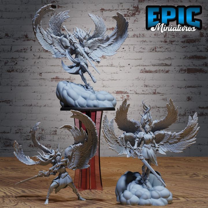 3D Resin Miniature Zariel Angel Prime - D&D Epic Miniatures
