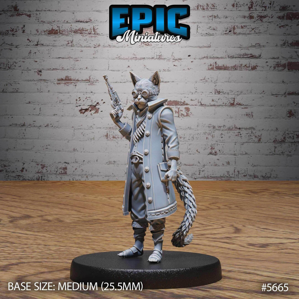 Catfolk Gunner Jasper Set - D&D Epic Miniatures   and Dragons