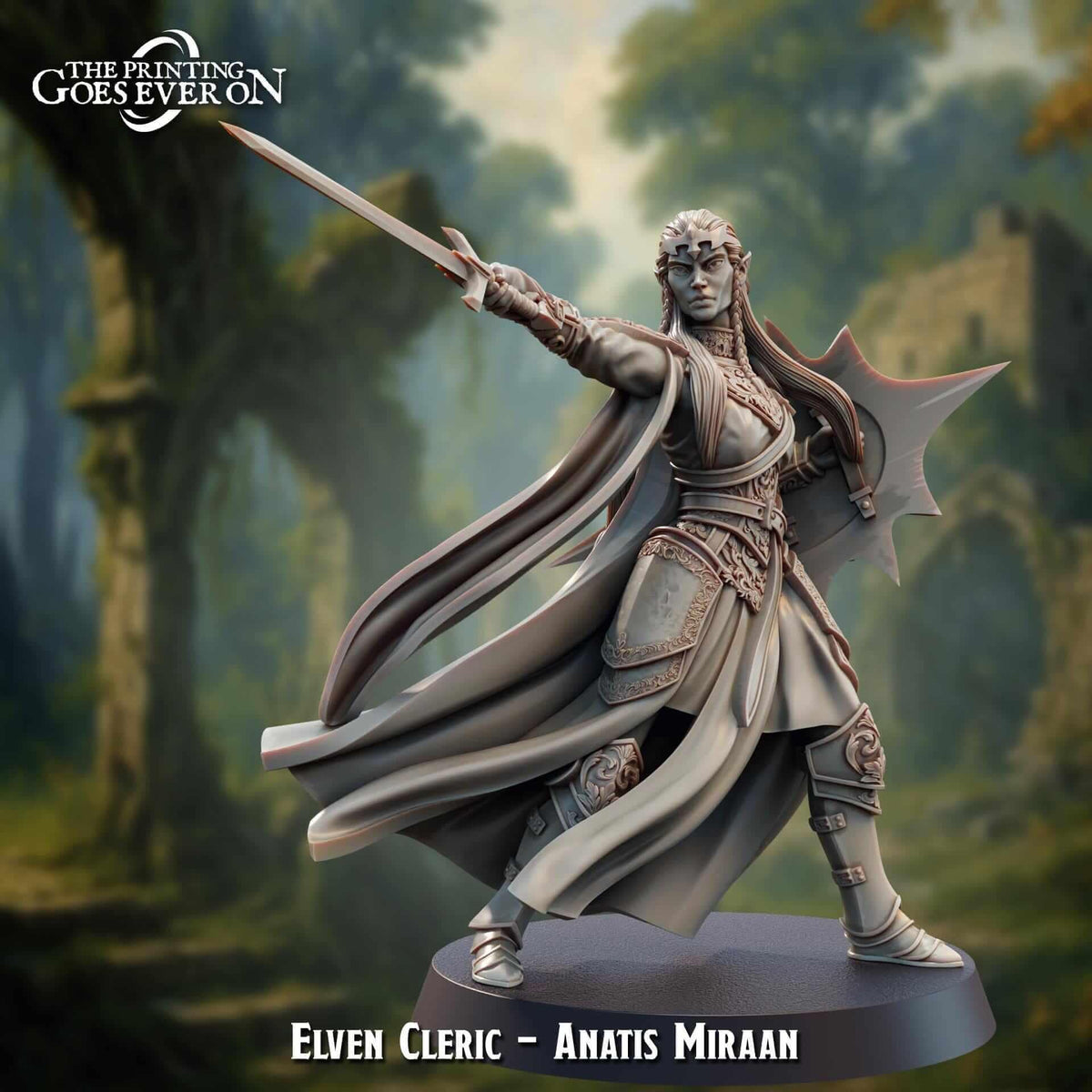 Anatis Miraan Elven Cleric - Dead Elves & Prism Spells - The Printing Goes Ever On