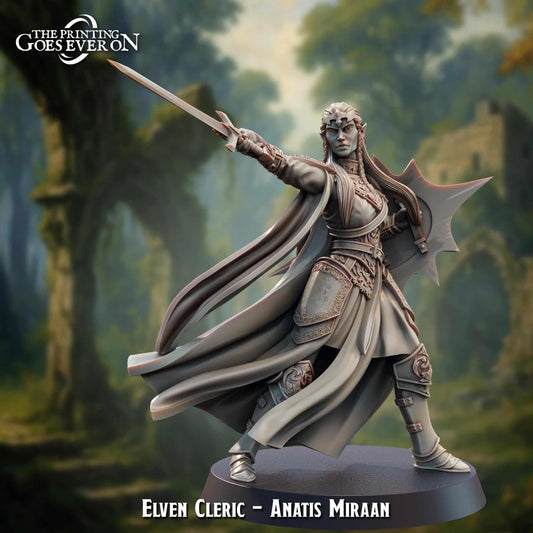 Anatis Miraan Elven Cleric - Dead Elves & Prism Spells - The Printing Goes Ever On