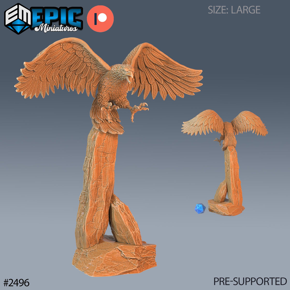 3D Resin Miniature Roc - D&D Epic Miniatures