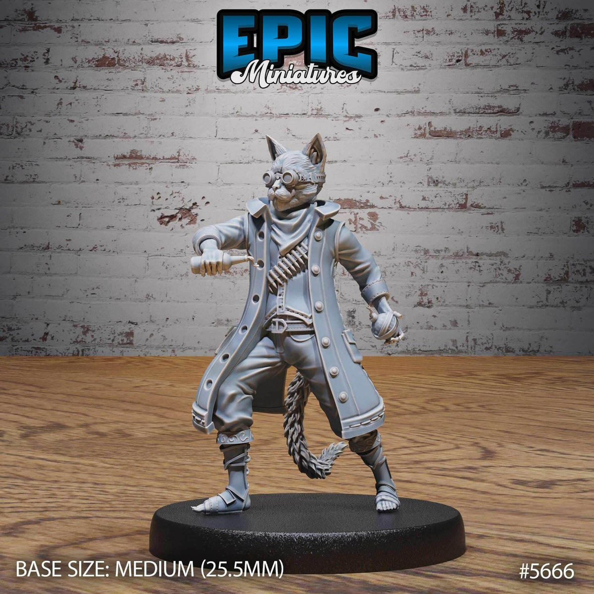 Catfolk Gunner Jasper Set - D&D Epic Miniatures   and Dragons
