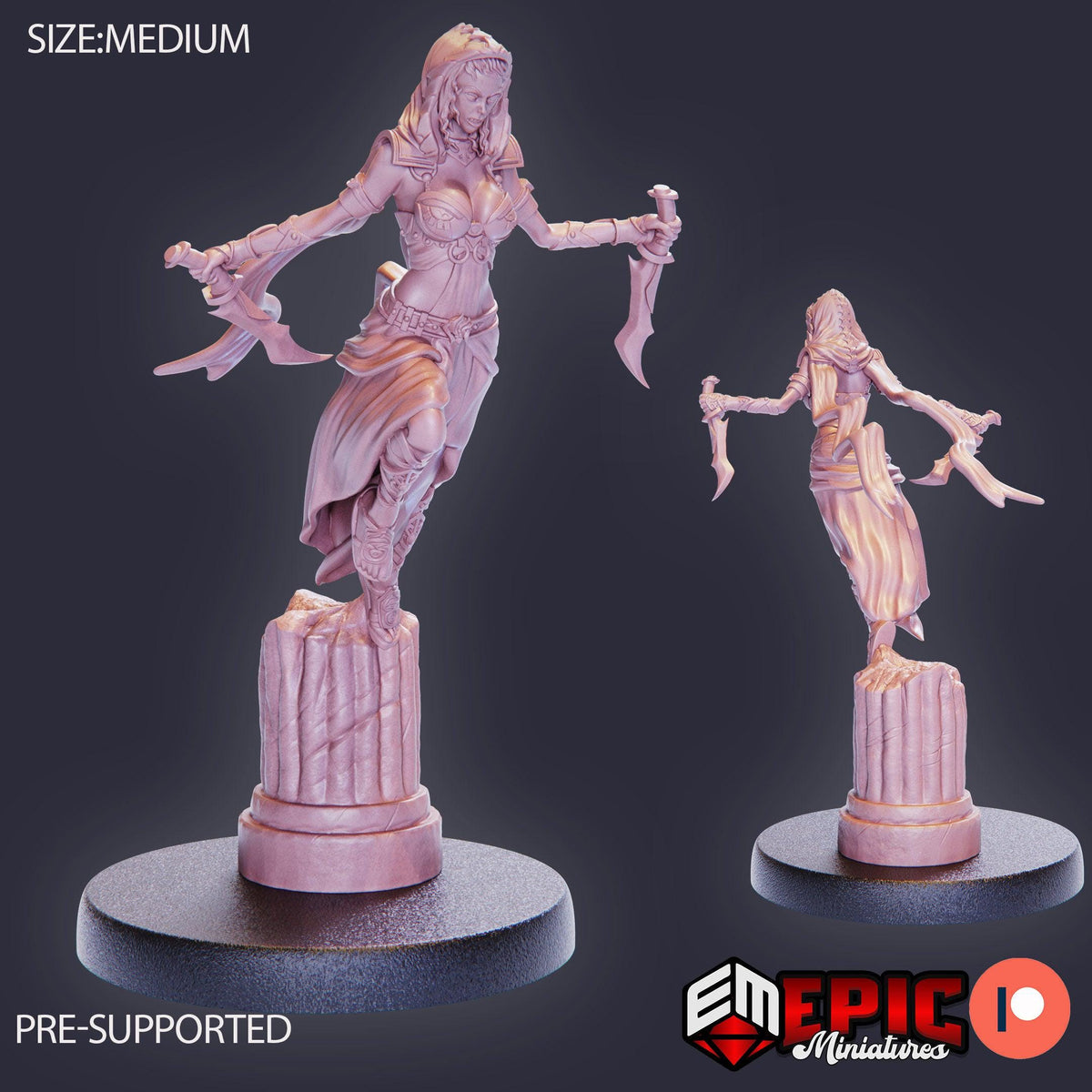 3D Resin Miniature Desert Ranger - D&D Epic Miniatures