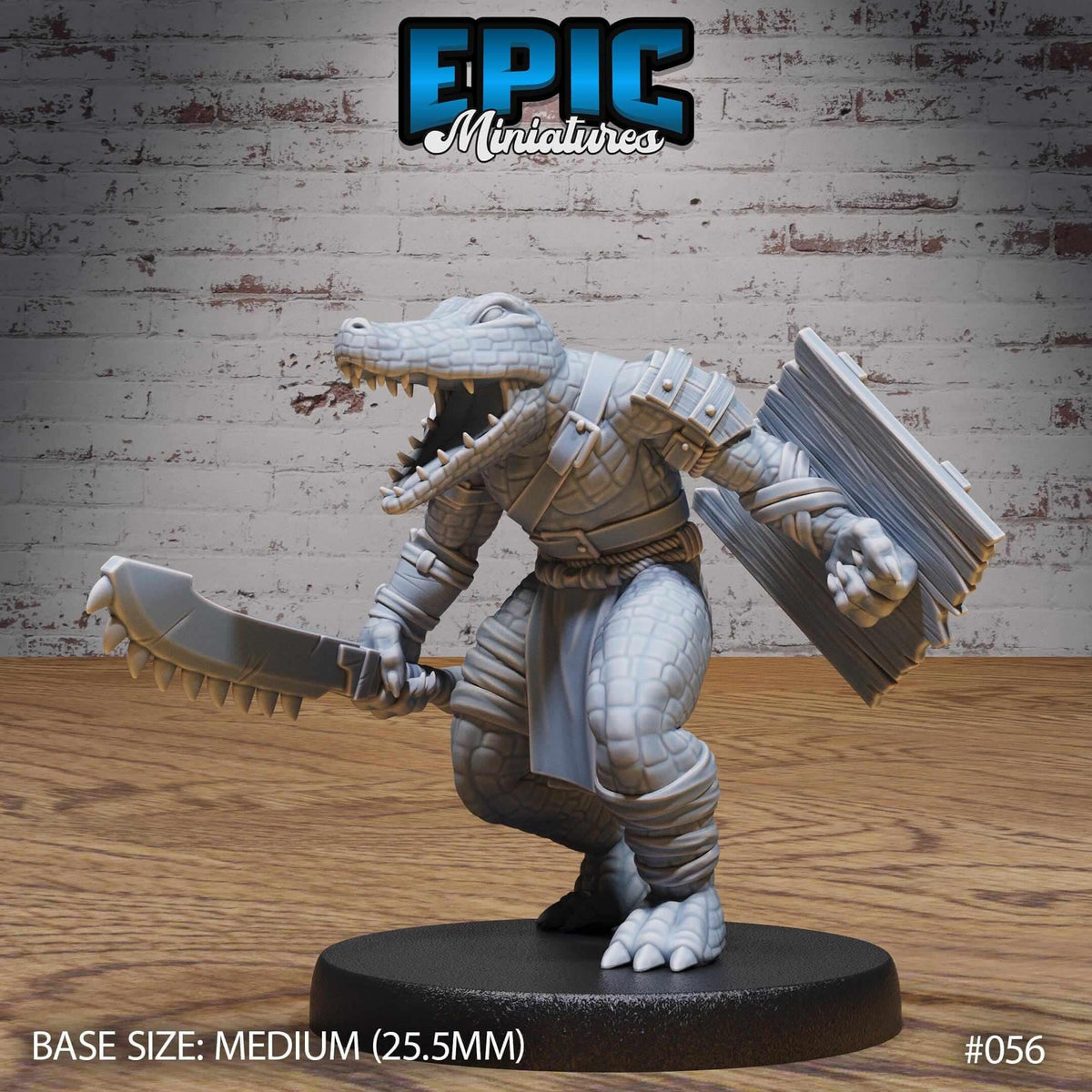 Alligator Folk Tribe - Epic Miniatures - Dungeons and Dragons