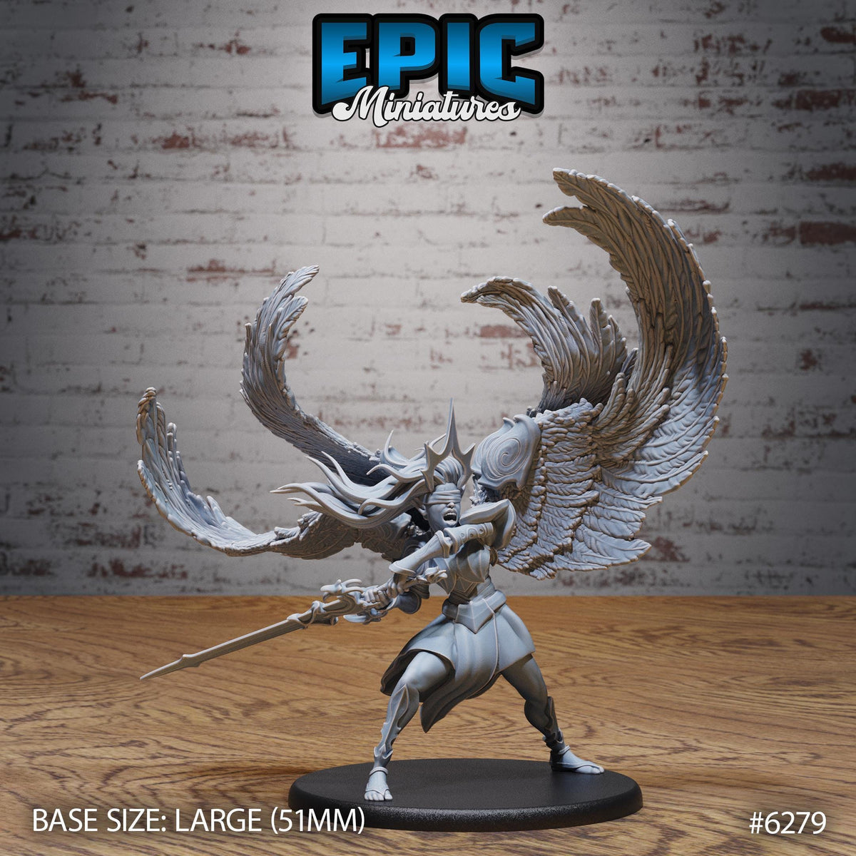 3D Resin Miniature Zariel Angel Prime - D&D Epic Miniatures