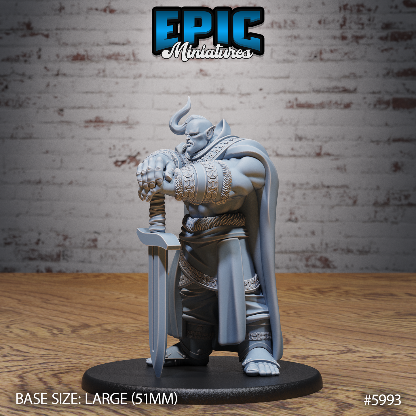 3D Resin Miniature Ogrillon Brute - D&D Epic Miniatures