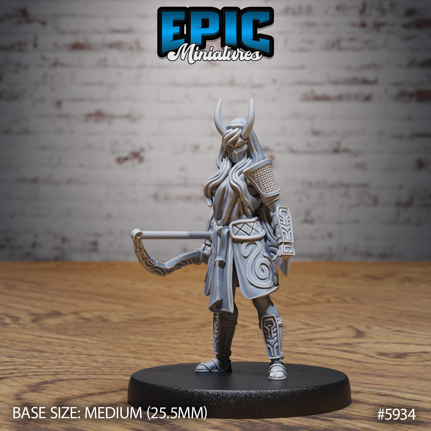 3D Resin Miniature Oni Kunoichi - D&D Epic Miniatures