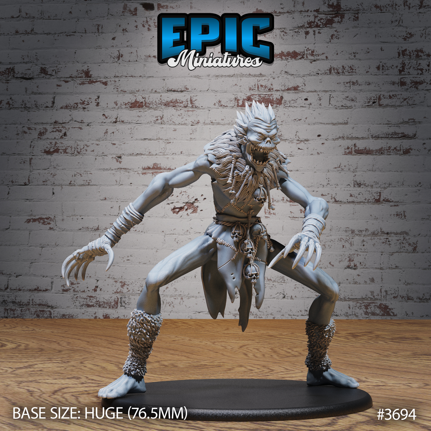 3D Resin Miniature Ithaqua Wendigo - D&D Epic Miniatures
