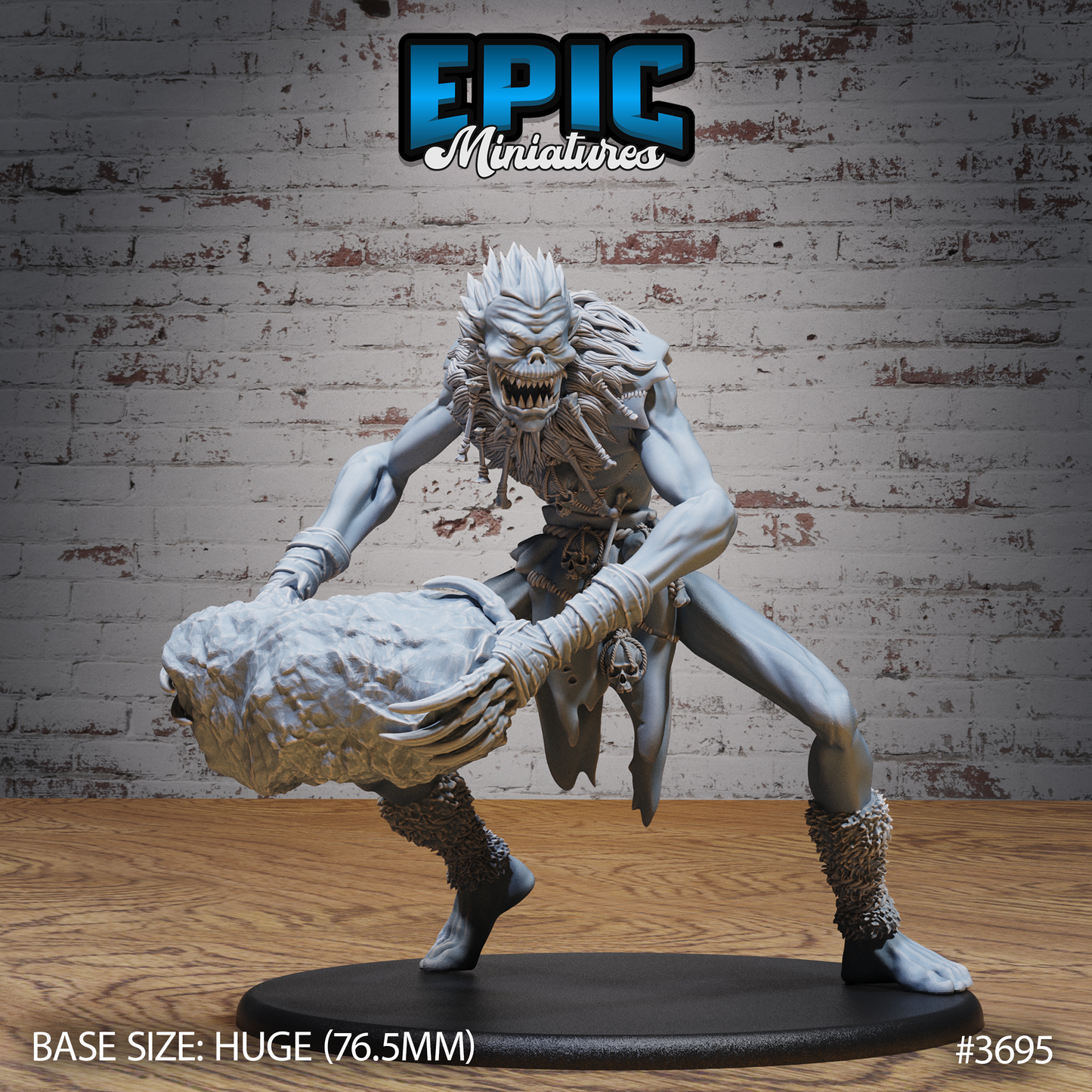 3D Resin Miniature Ithaqua Wendigo - D&D Epic Miniatures