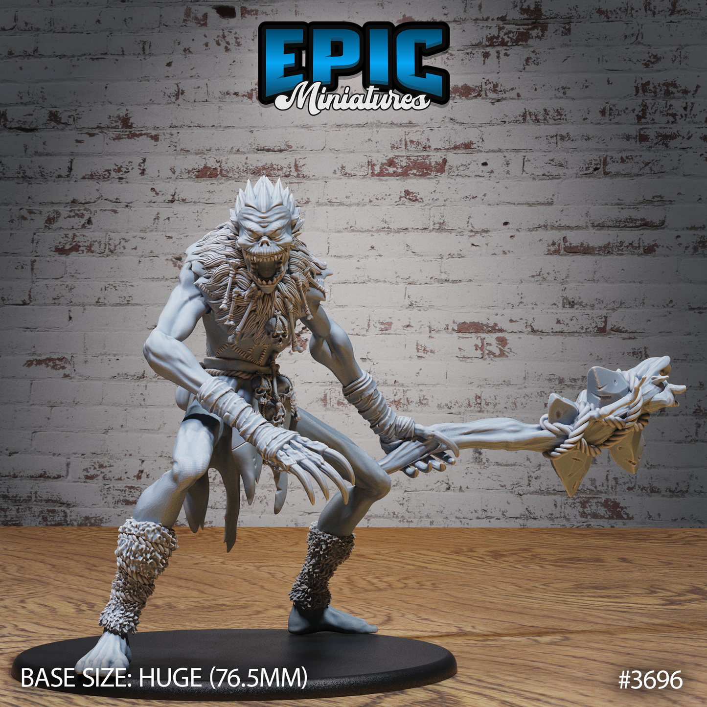 3D Resin Miniature Ithaqua Wendigo - D&D Epic Miniatures