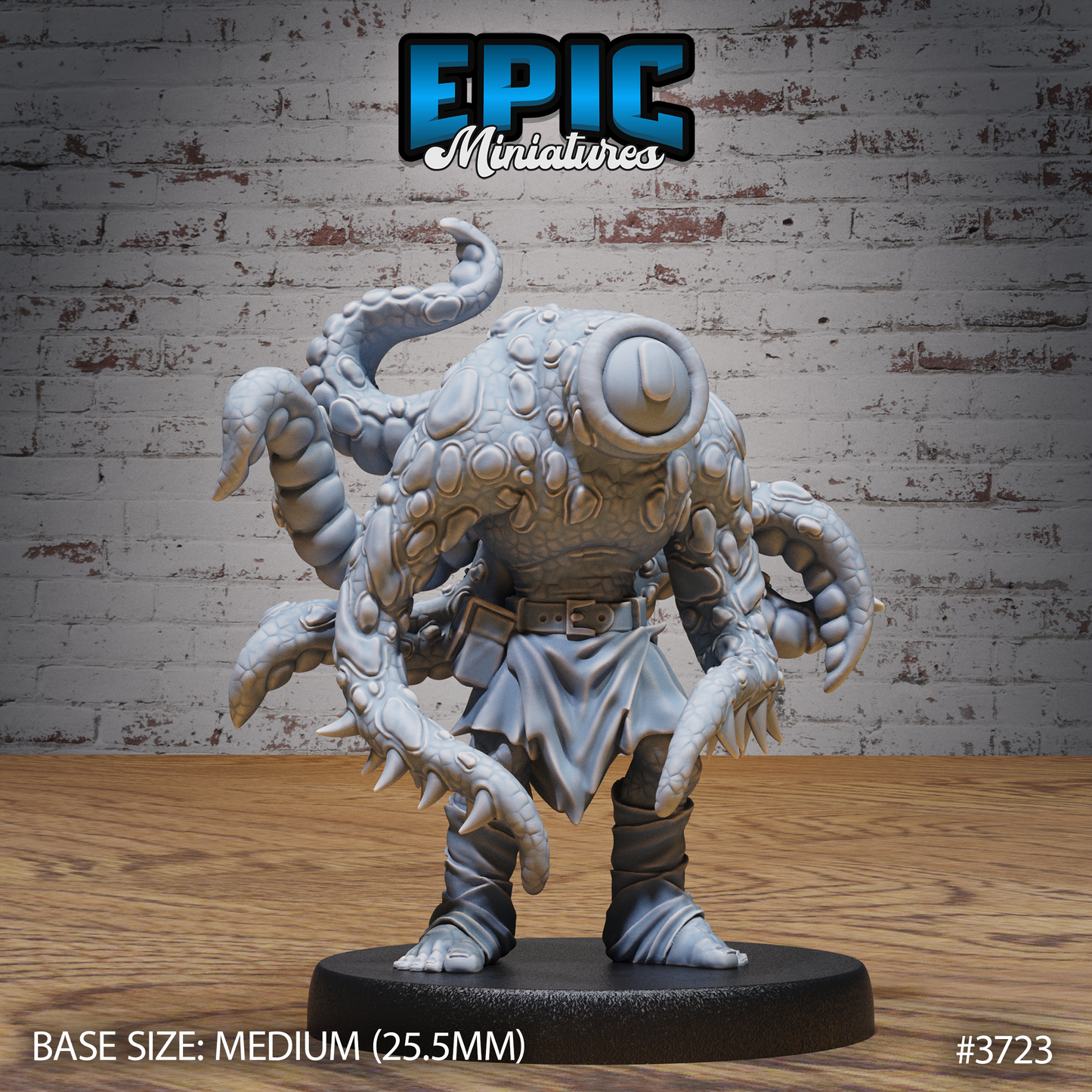3D Resin Miniature Tentacle Folk - D&D Epic Miniatures