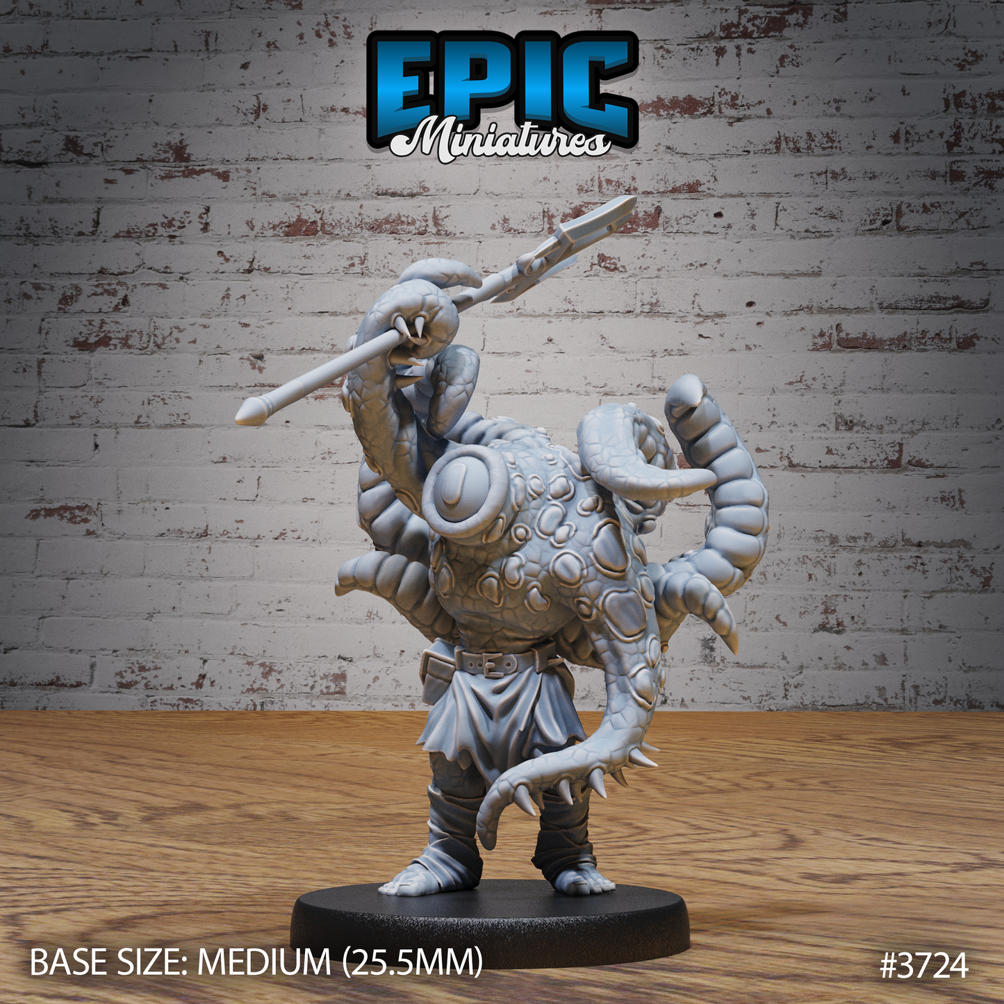 3D Resin Miniature Tentacle Folk - D&D Epic Miniatures