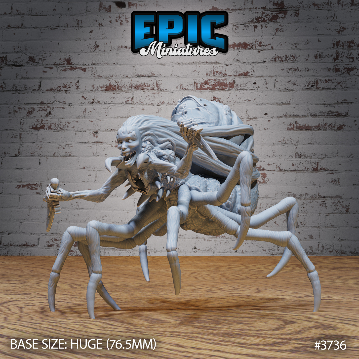 3D Resin Miniature Atlach Brood Guard - D&D Epic Miniatures