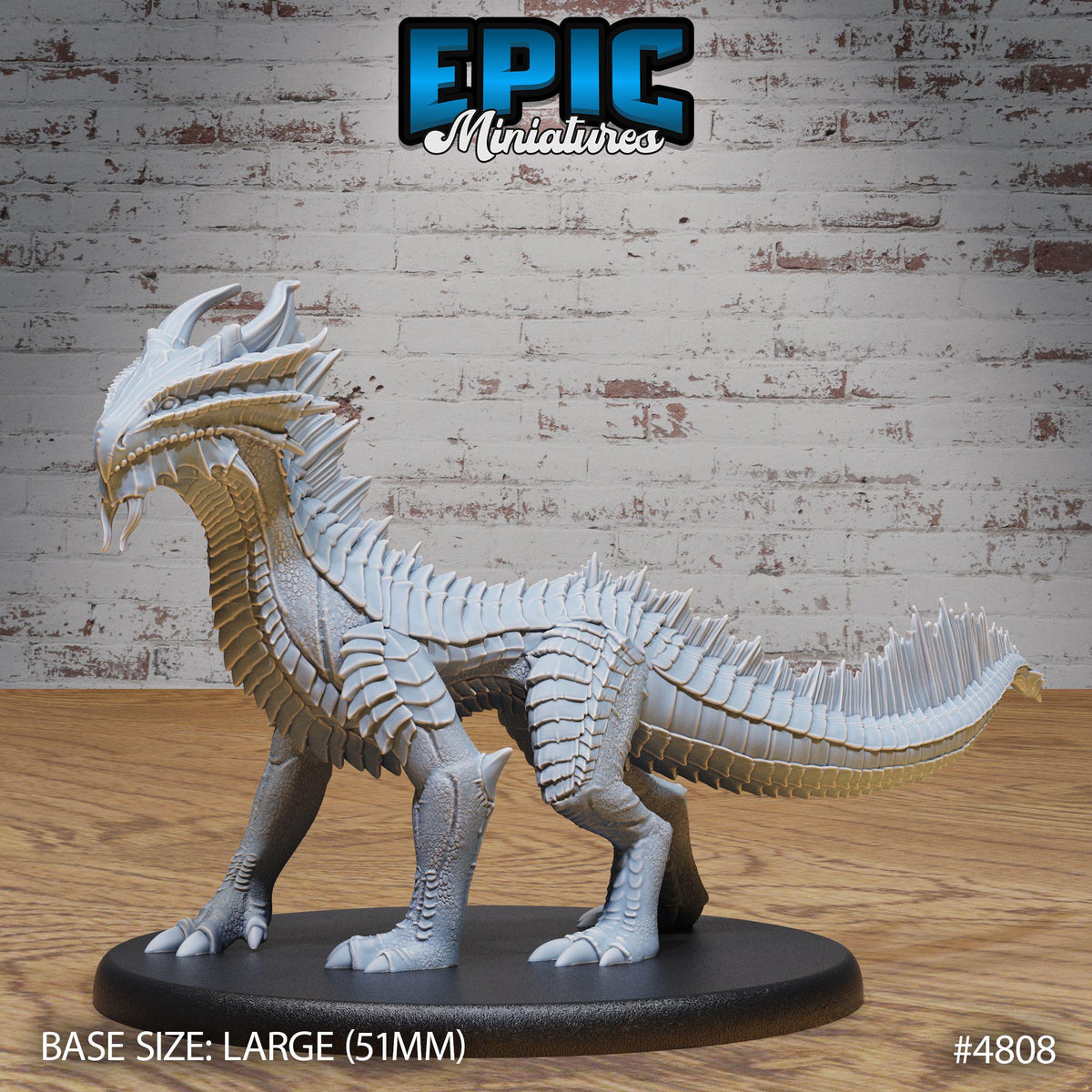 3D Resin Miniature Guard Drakes Bronze - D&D Epic Miniatures