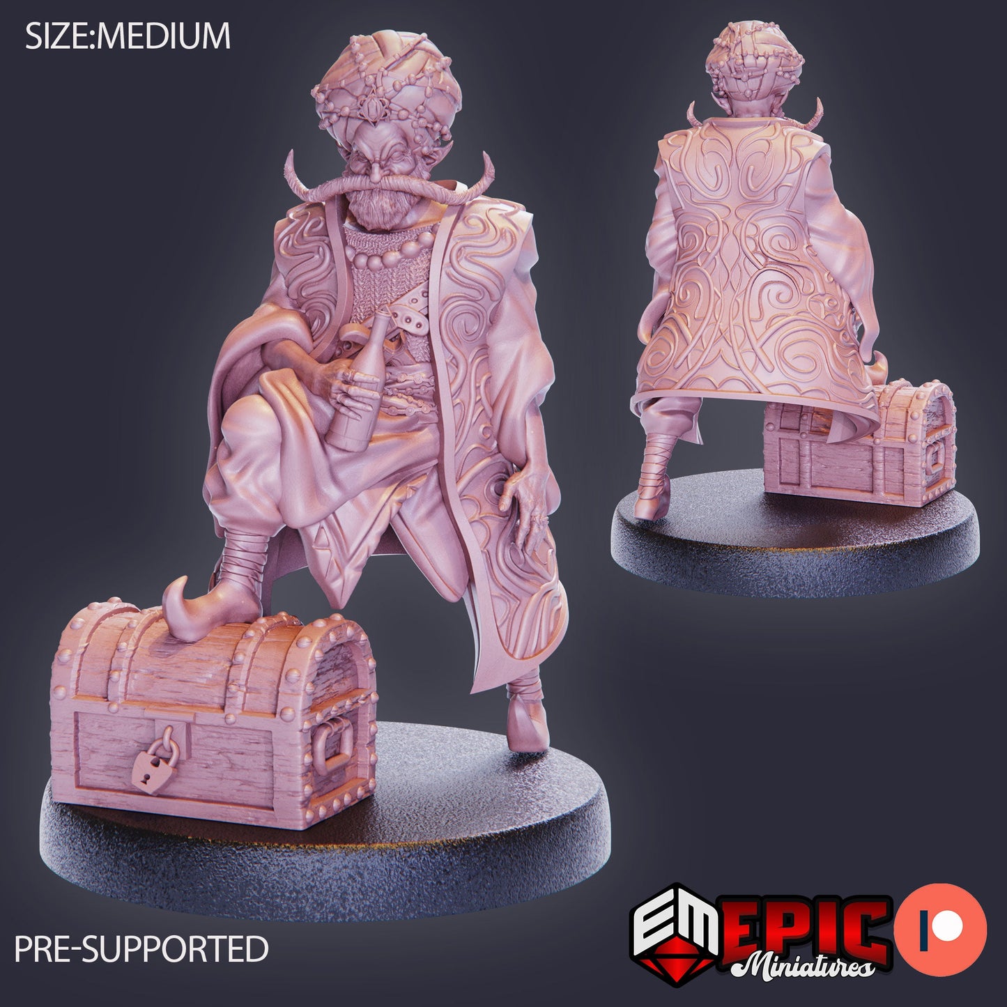 3D Resin Miniature Shady Fortune Teller - D&D Epic Miniatures