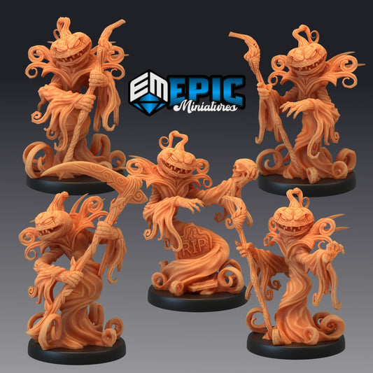 3D Resin Miniature Pumpkin Reaper  - D&D Epic Miniatures