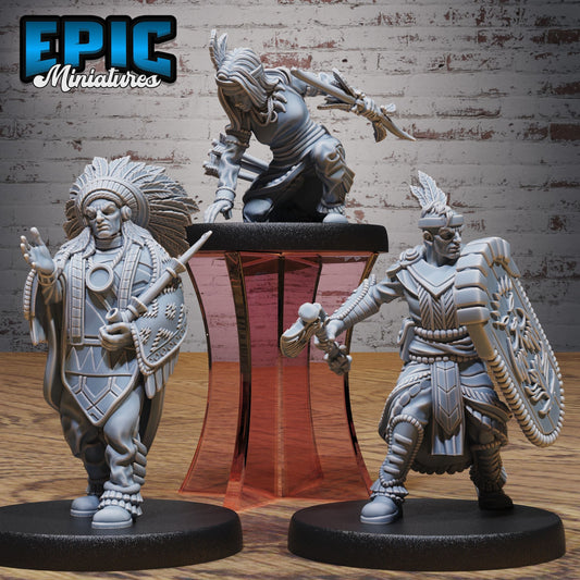 3D Resin Miniature Native Tribe set 1 - D&D Epic Miniatures
