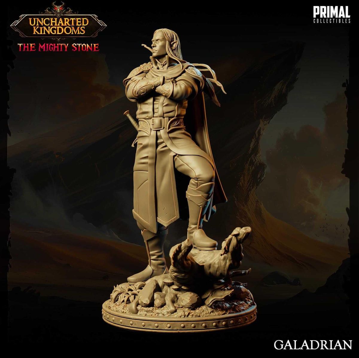 Galadrian Elf - Uncharted Kingdoms 3D Printed Resin RPG/Tabletop/Boardgames Miniature Primal Collectibles