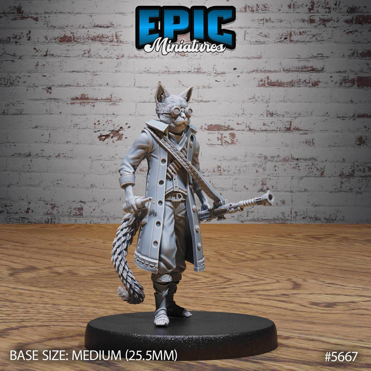 Catfolk Gunner Jasper Set - D&D Epic Miniatures   and Dragons