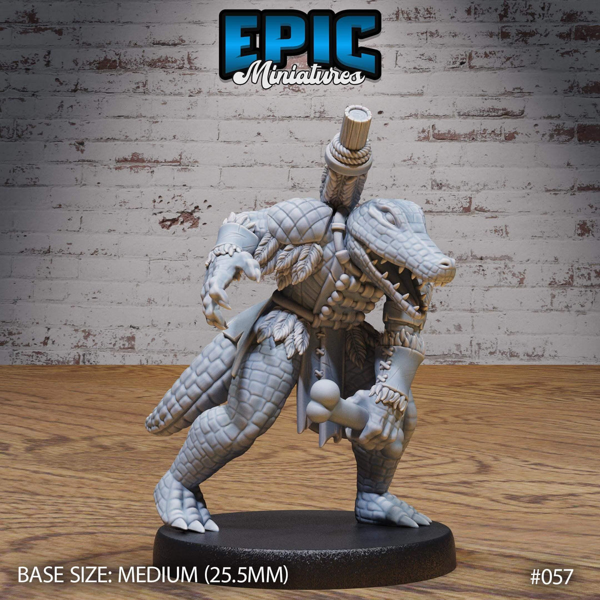 Alligator Folk Tribe - Epic Miniatures - Dungeons and Dragons