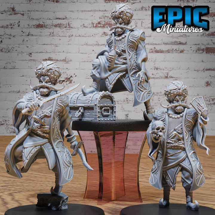 3D Resin Miniature Shady Fortune Teller - D&D Epic Miniatures