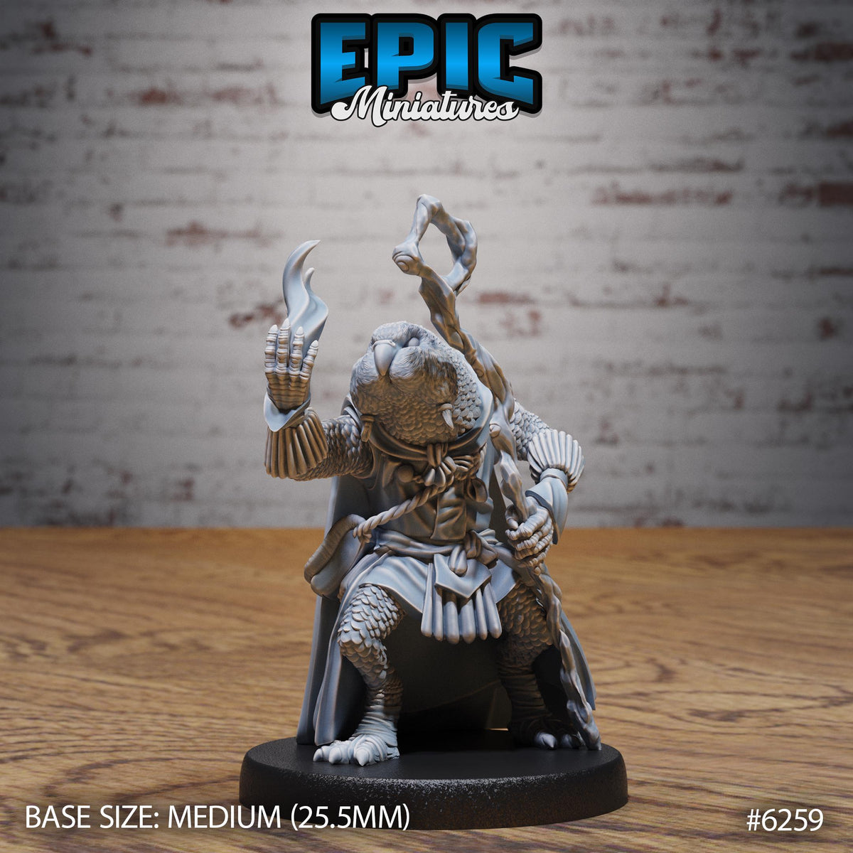 3D Resin Miniature Budgie Folk Fighter Set - D&D - Epic Miniatures
