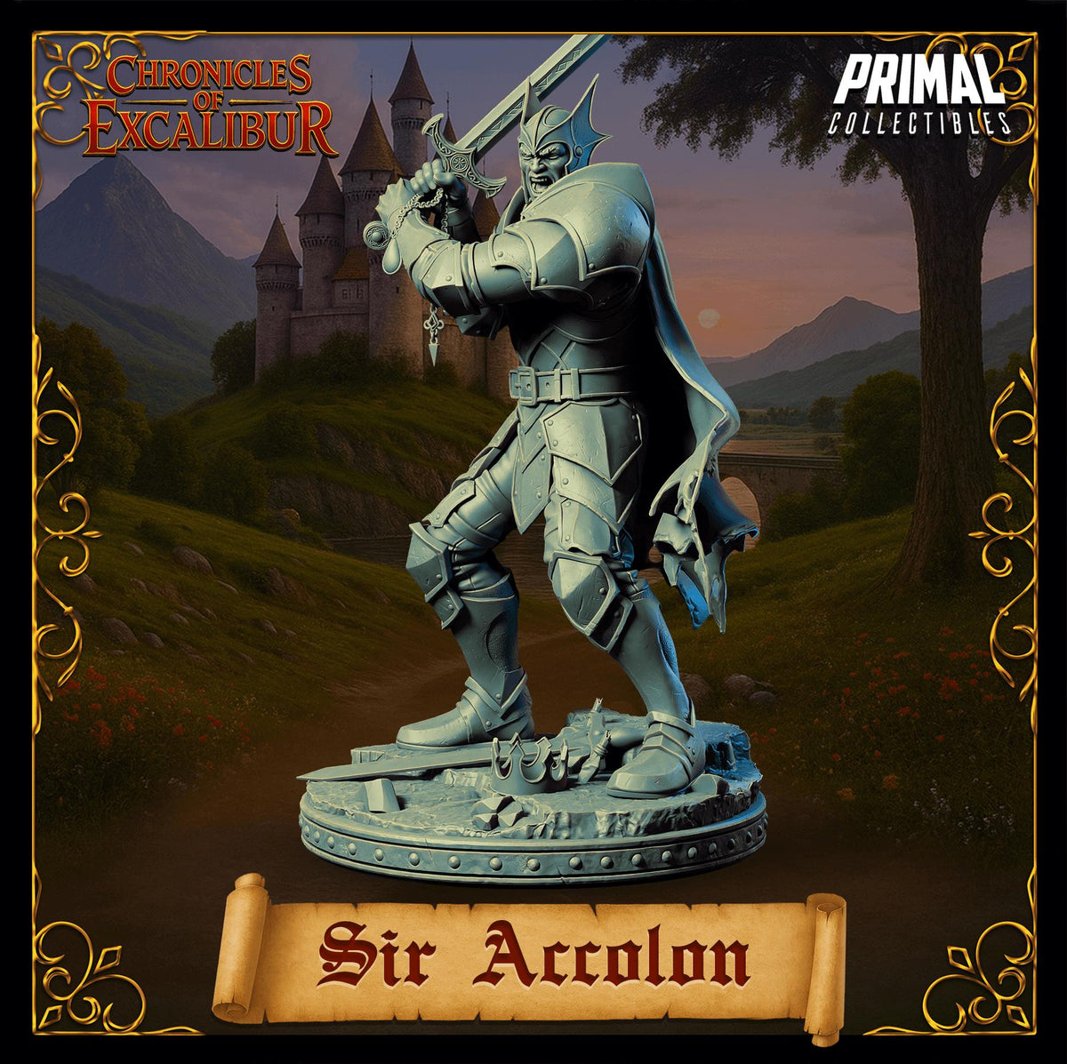 Evil Knight Sir Accolon - Chronicles of Excalibur- Primal Collectibles