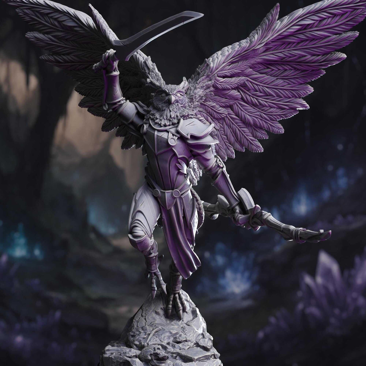 Owlkin Ranger - Horace of the Far Sphere - 3D Printed Resin RPG/Tabletop/Boardgames Miniature DM Stash