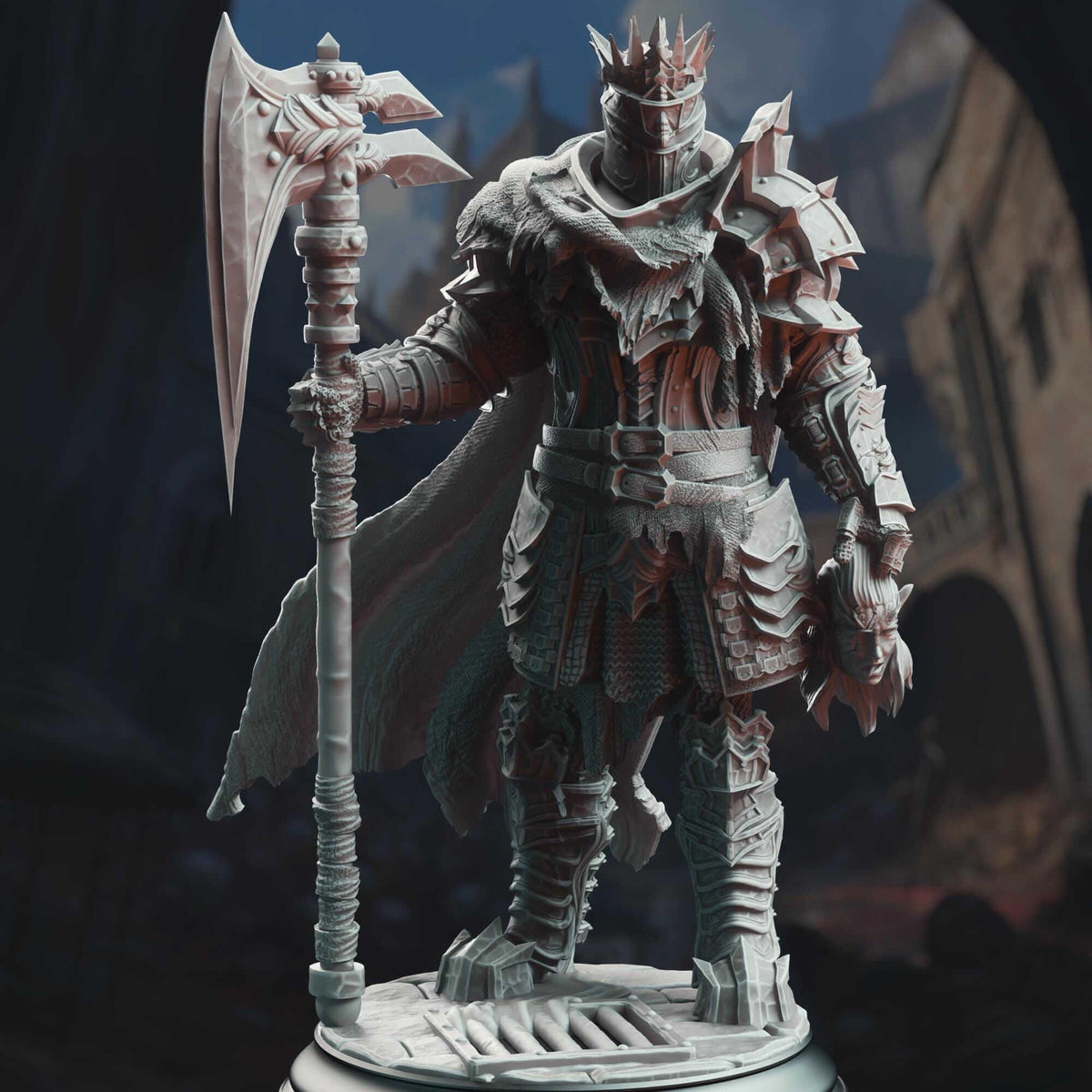 Executioner Knight - Gerhardt the Unwavering - 3D Printed Resin RPG/Tabletop/Boardgames Miniature DM Stash