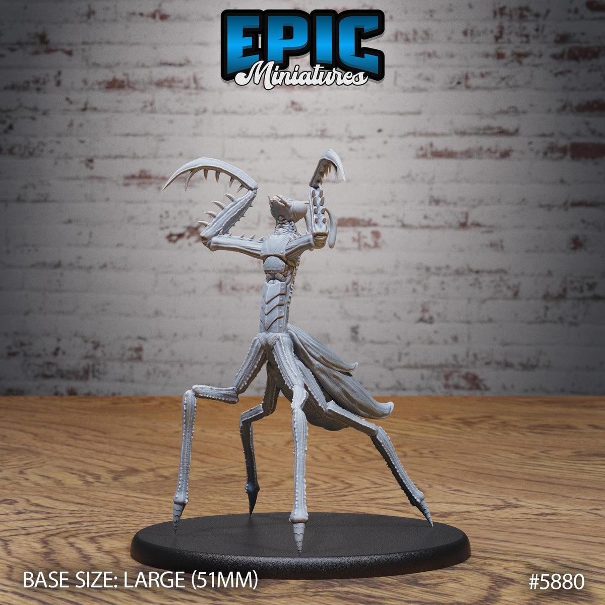 3D Resin Miniature Giant Mantis - D&D Epic Miniatures