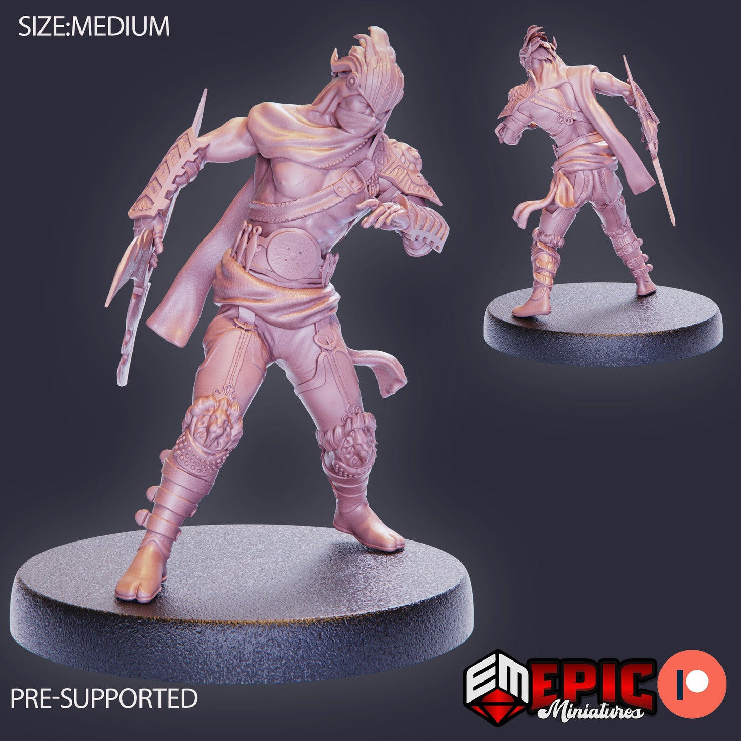 3D Resin Miniature Orient Assassin - D&D Epic Miniatures