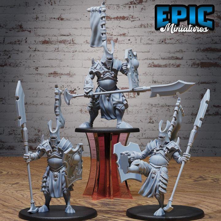 3D Resin Miniature Full Metal Samurai  - D&D Epic Miniatures