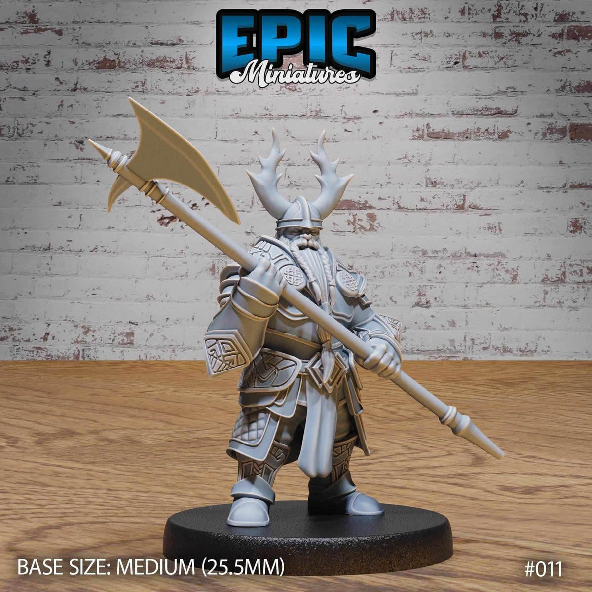 Dwarf Warrior with Halberd - D&D Epic Miniatures   and Dragons