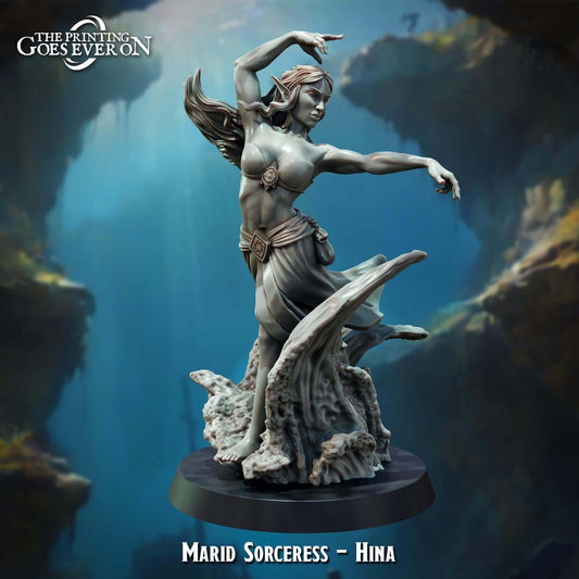 Marid Sorceress Hina - Tides of Terror - The Printing Goes Ever On