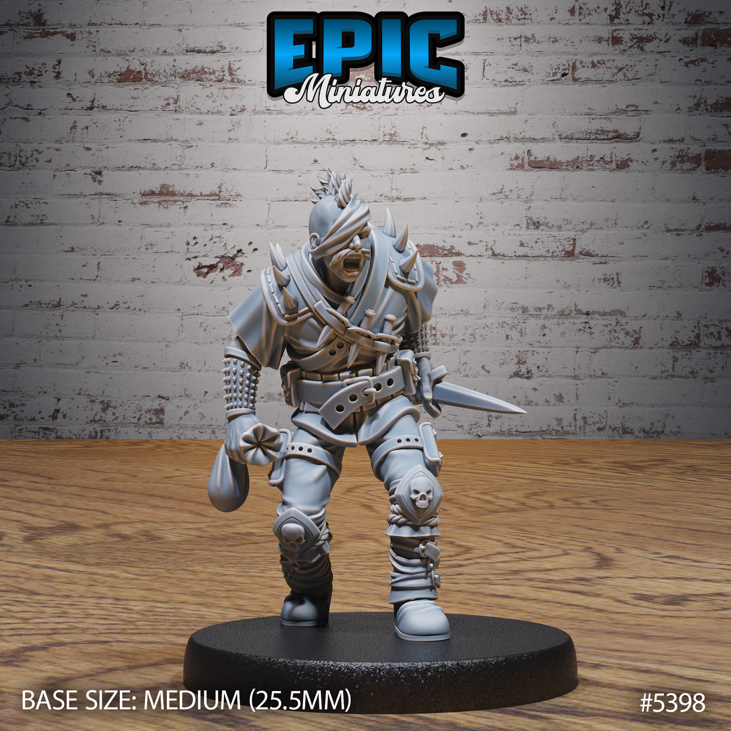 3D Resin Miniature Bandit - D&D Epic Miniatures