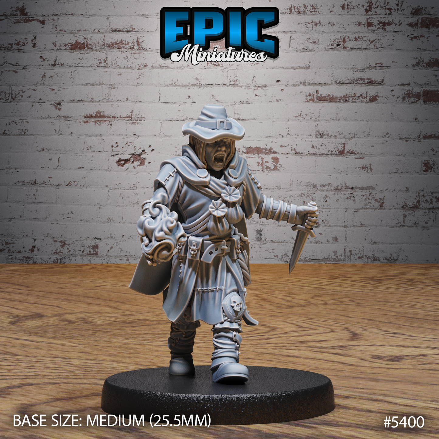 3D Resin Miniature Bandit - D&D Epic Miniatures
