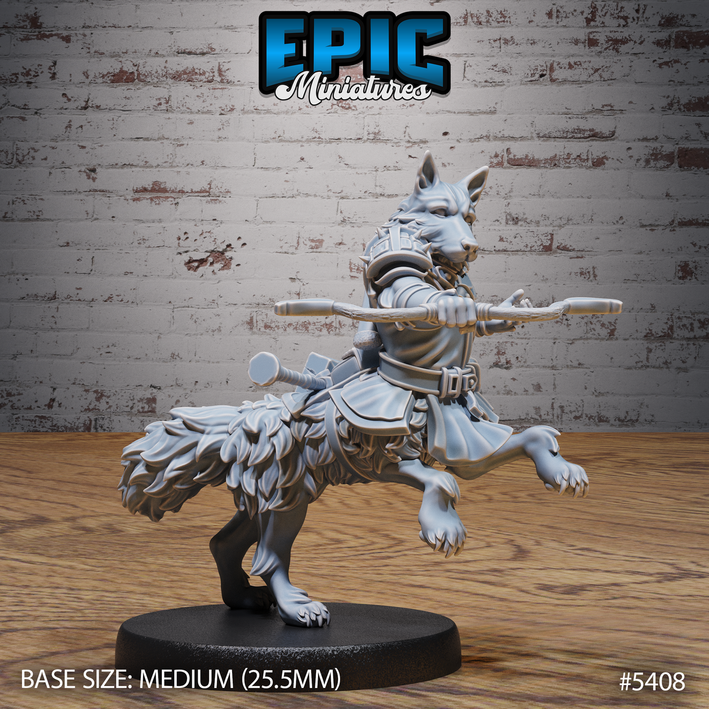 3D Resin Miniature Sheppard Dog Centaur - D&D Epic Miniatures