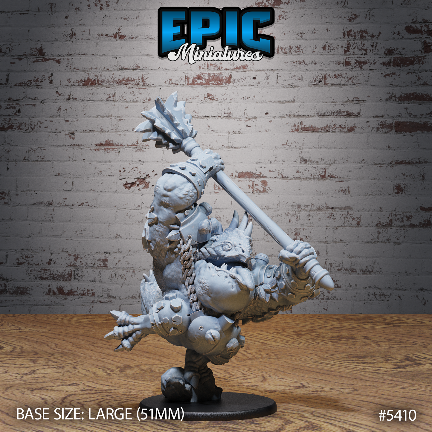 3D Resin Miniature Bulky Lizard Bandit - D&D Epic Miniatures