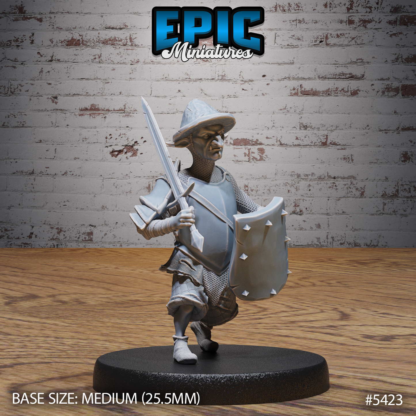 3D Resin Miniature Goblin Guard - D&D Epic Miniatures