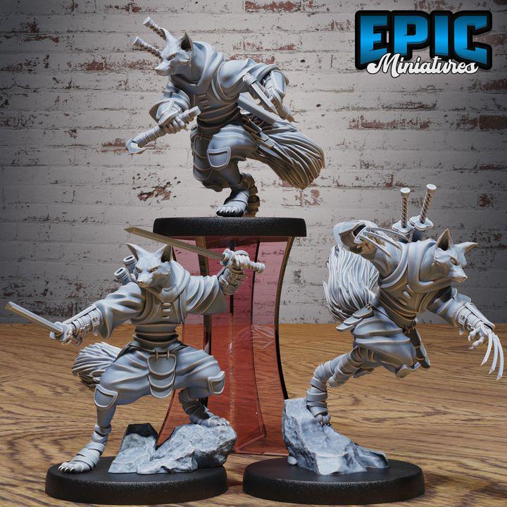 3D Resin Miniature Kitsuninja - D&D Epic Miniatures