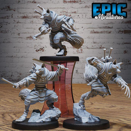 3D Resin Miniature Kitsuninja - D&D Epic Miniatures