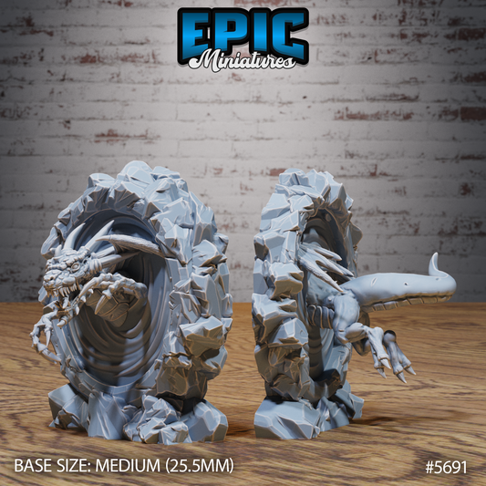 3D Resin Miniature Abyss Drake - D&D Epic Miniatures