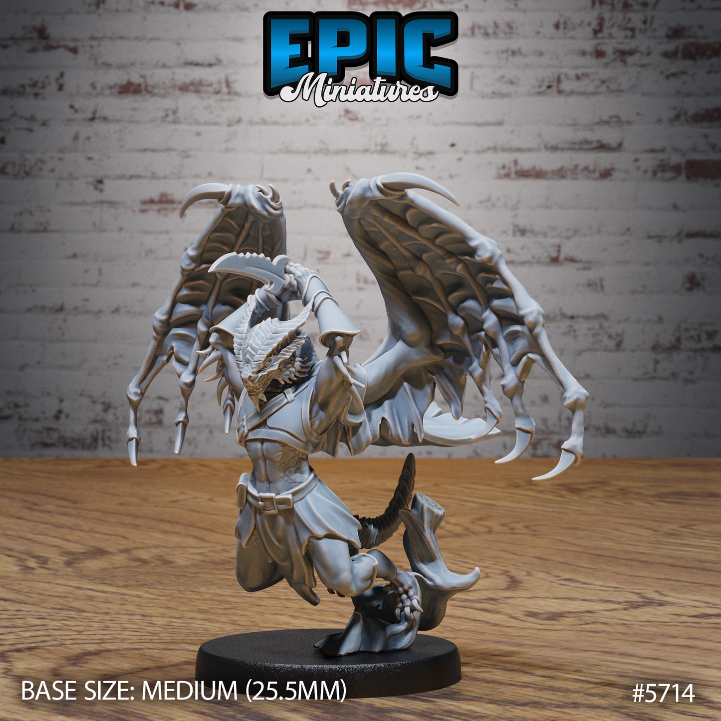 3D Resin Miniature Draconian Rogue - D&D Epic Miniatures