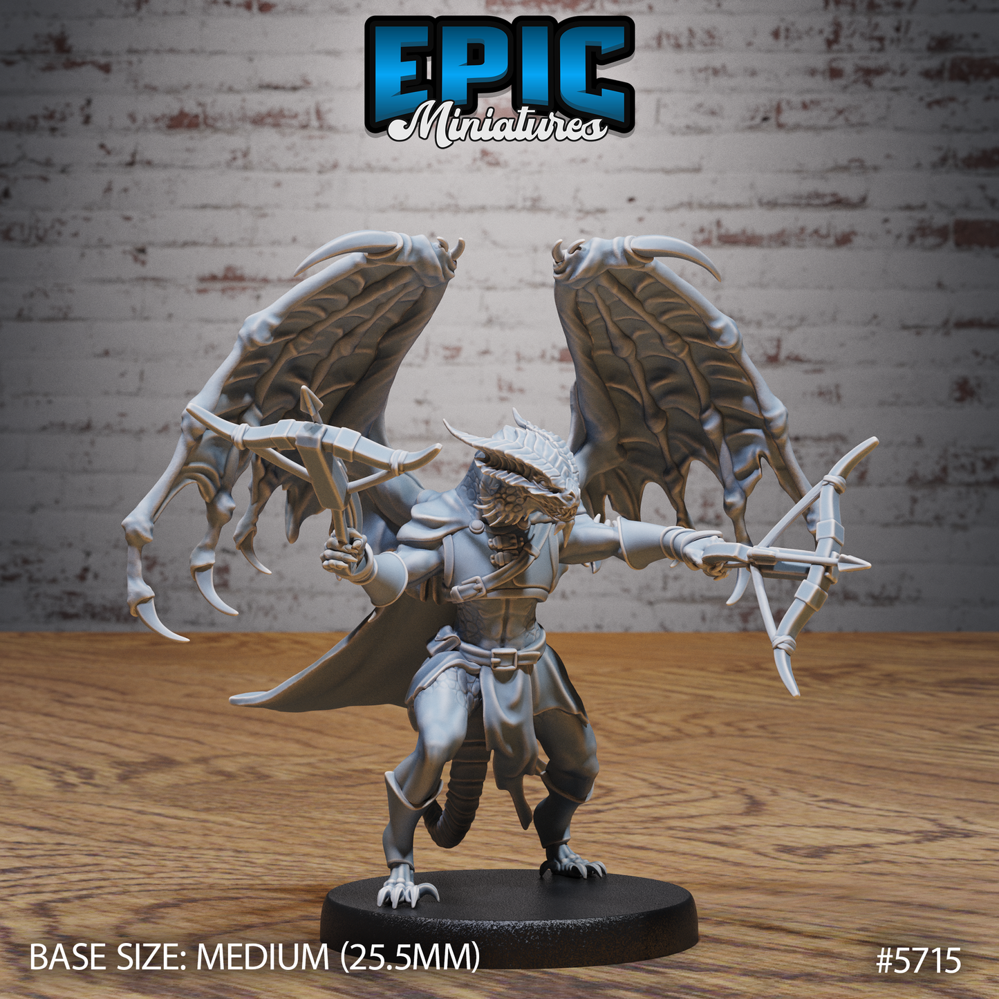 3D Resin Miniature Draconian Rogue - D&D Epic Miniatures